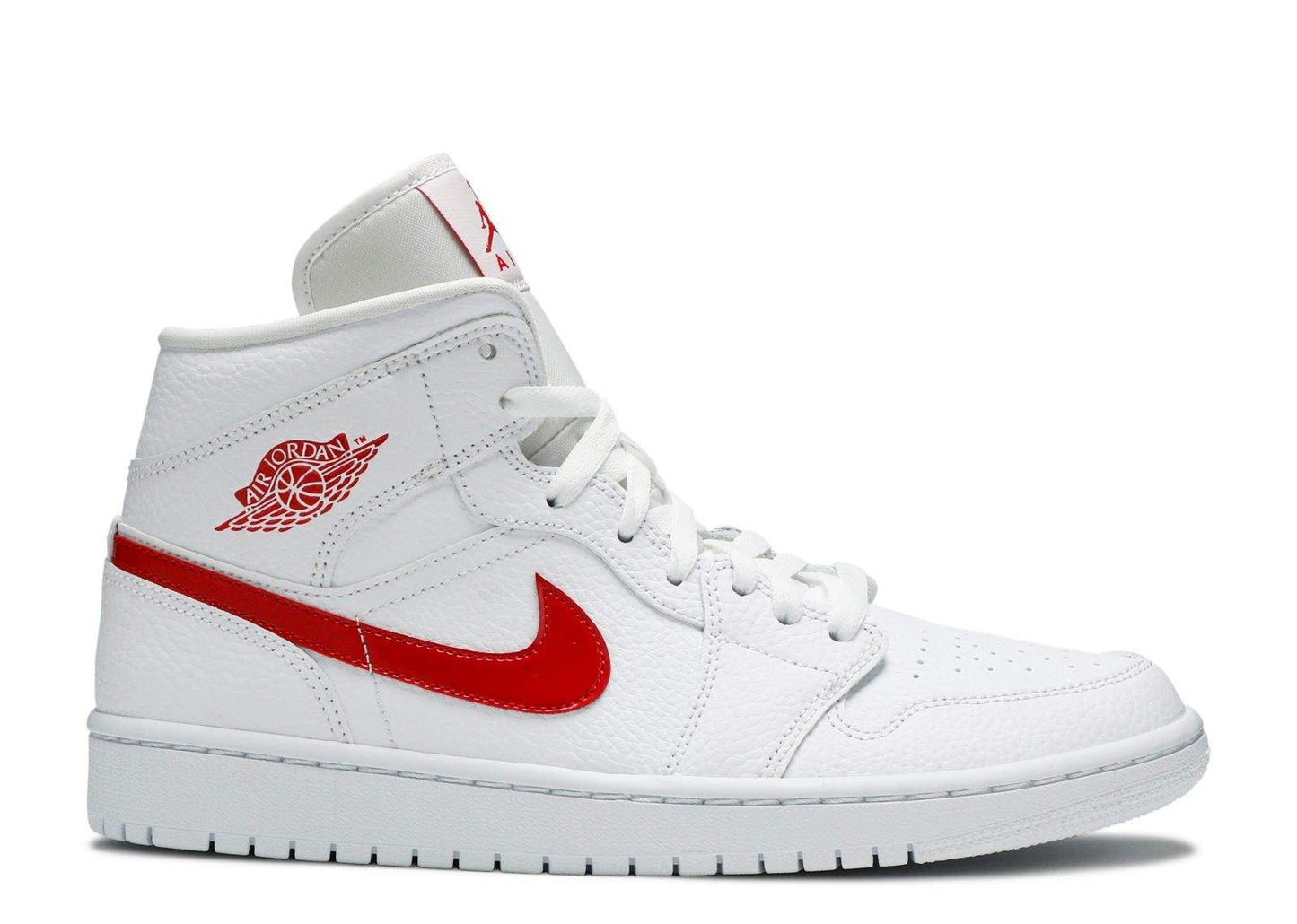 Air Jordan 1 Mid ¡®White University Red¡¯ Unfading Sneaker Sneakers - Authentic