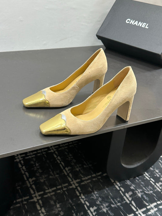 Chanel 2026 Kitten Heels Pumps Leather Sheepskin 832526
