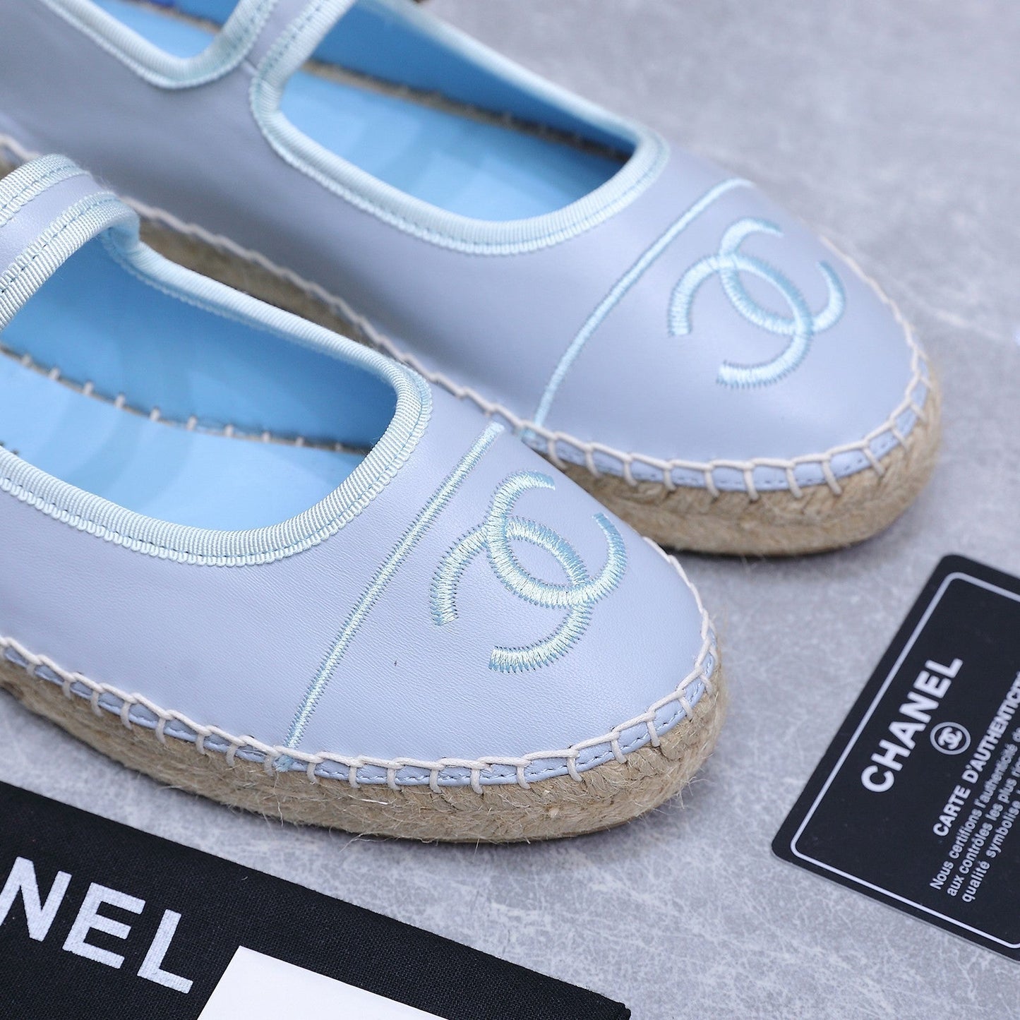 Chanel 2026 Mary Jane Shoes Blue Sheepskin 758385