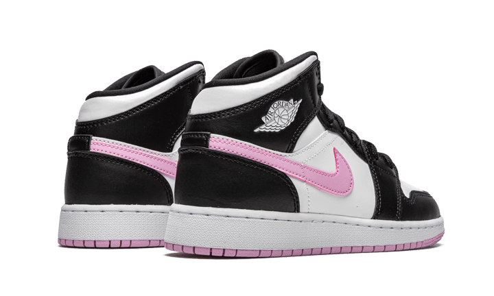 Jordan 1 Mid White Black Light Arctic Pink Sneakers - Archive Edition