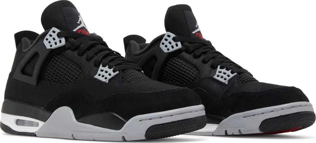 Jordan 4 Retro SE Black Canvas Sneakers - OG Colorway | Designer Kicks