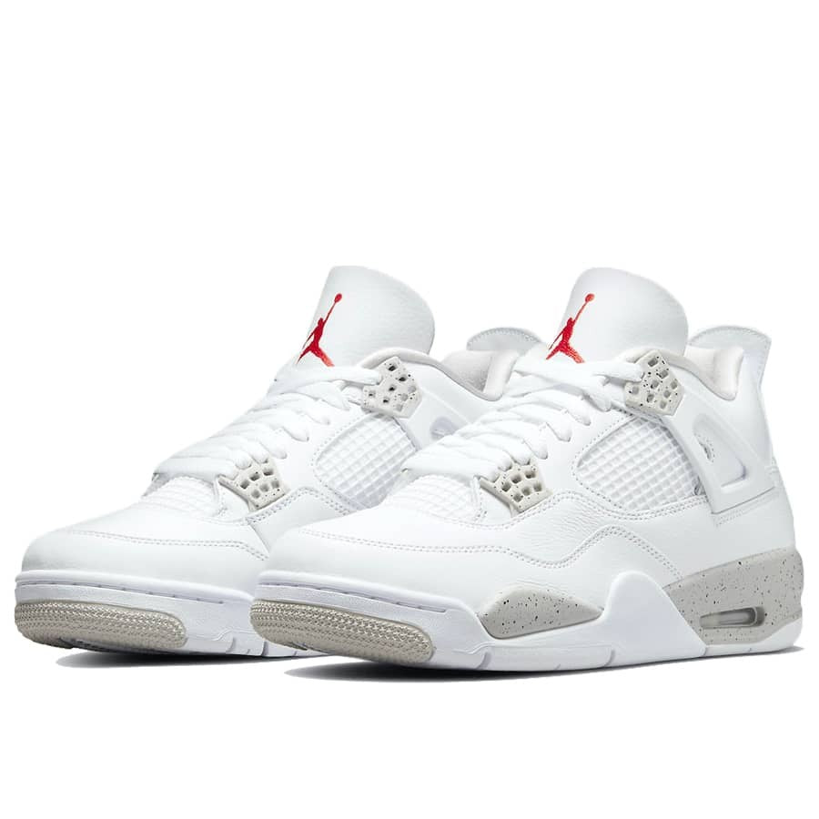 Jordan 4 Retro White Oreo Sneakers - Cushioned Stride | Sneakerhead Pick
