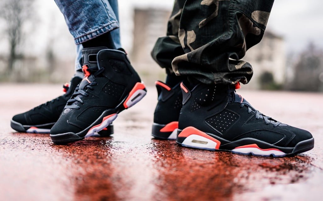 Jordan 6 Retro Black Infrared Sneakers - Authentic | On-Feet Fire