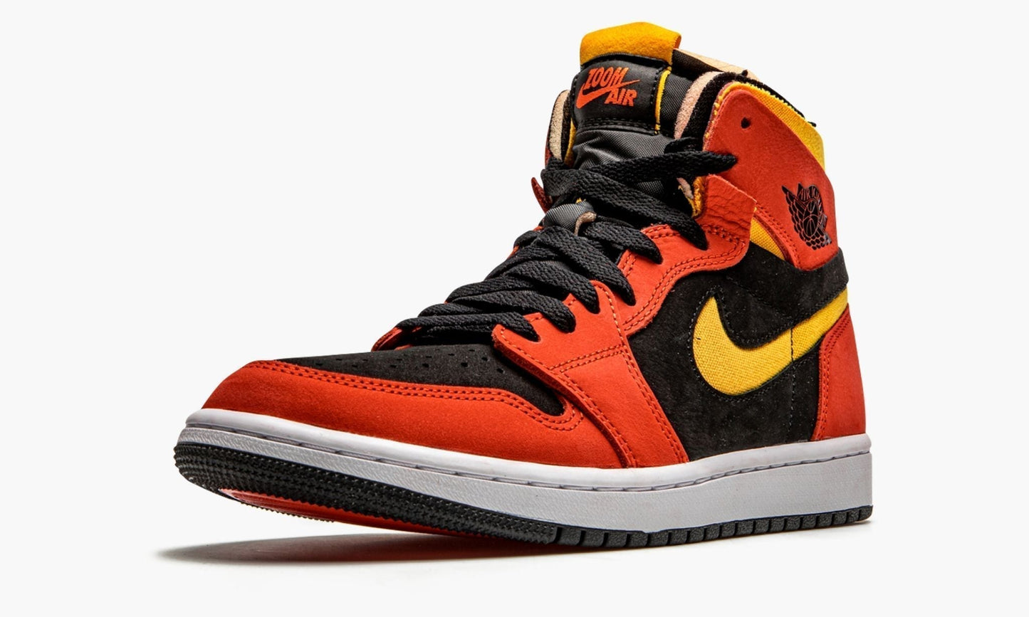 Air Jordan 1 High Zoom CMFT “Chile Red” Sneakers - Vintage Inspired
