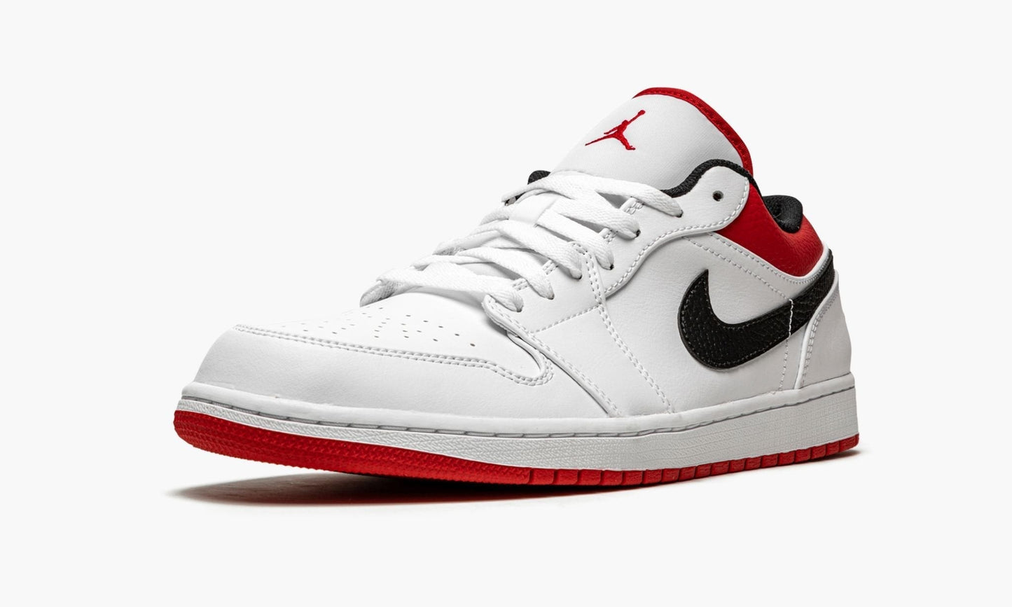 Air Jordan 1 Low “White / Gym Red” Sneakers - Modern Classic