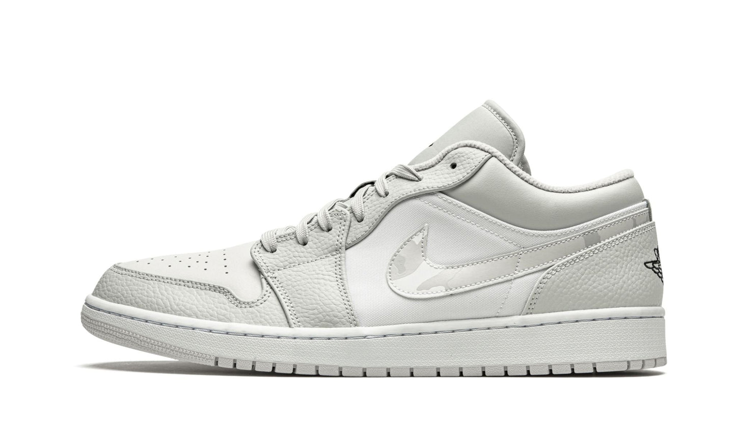 Air Jordan 1 Low White Camo Sneakers - Style Staple | Designer Kicks
