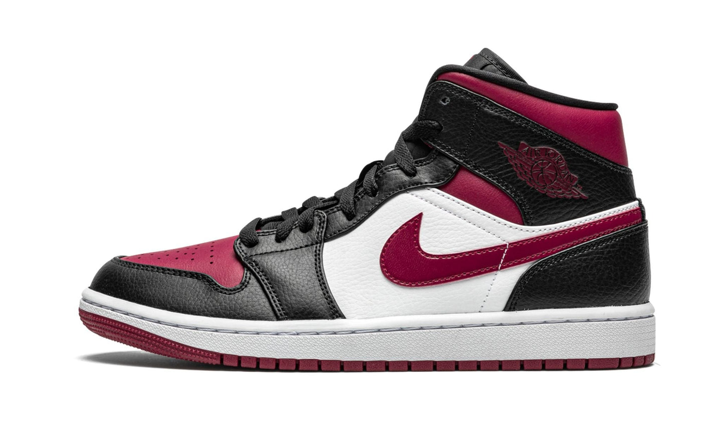 Air Jordan 1 Mid Bred Toe Sneakers - Game Changer | Silhouette King