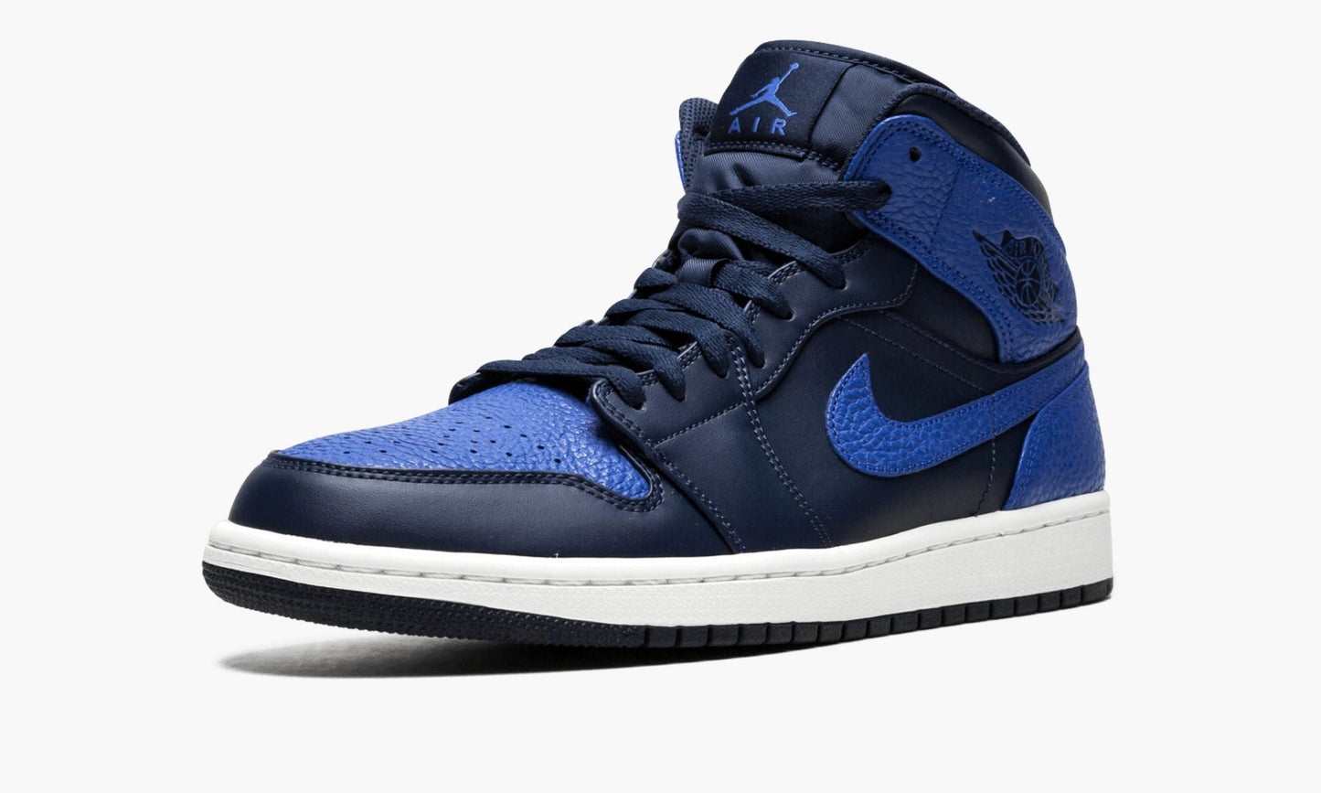 Air Jordan 1 Mid Obsidian Royal Sneakers - Performance Runner
