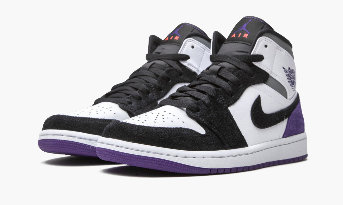 Air Jordan 1 Mid SE “Court Purple Suede” Sneakers - Collaboration Release