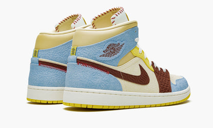 Air Jordan 1 Mid SE “Maison Chateau Rouge Fearless” Sneakers - Cushioned Stride