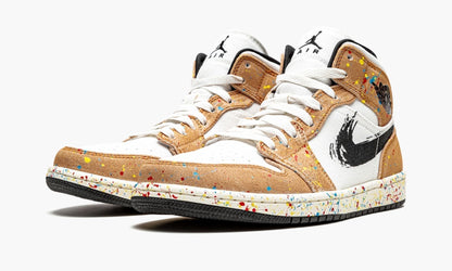 Air Jordan 1 Mid SE Brushstroke Sneakers - Retro Runner