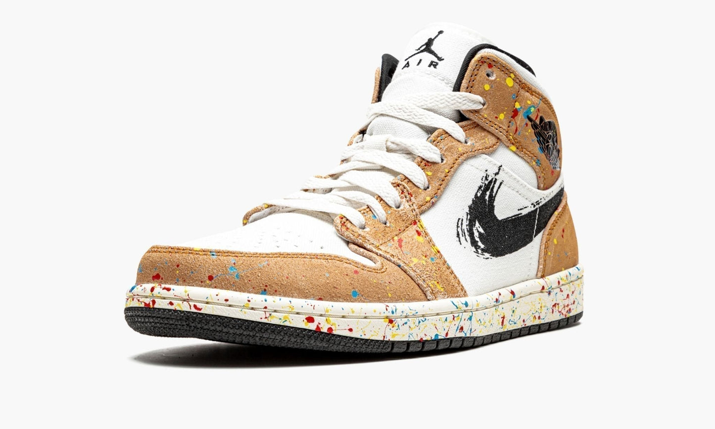 Air Jordan 1 Mid SE Brushstroke Sneakers - Retro Runner