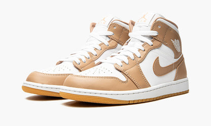 Air Jordan 1 Mid Tan / Gum Sneakers - Cushioned Stride | Rotation Essential
