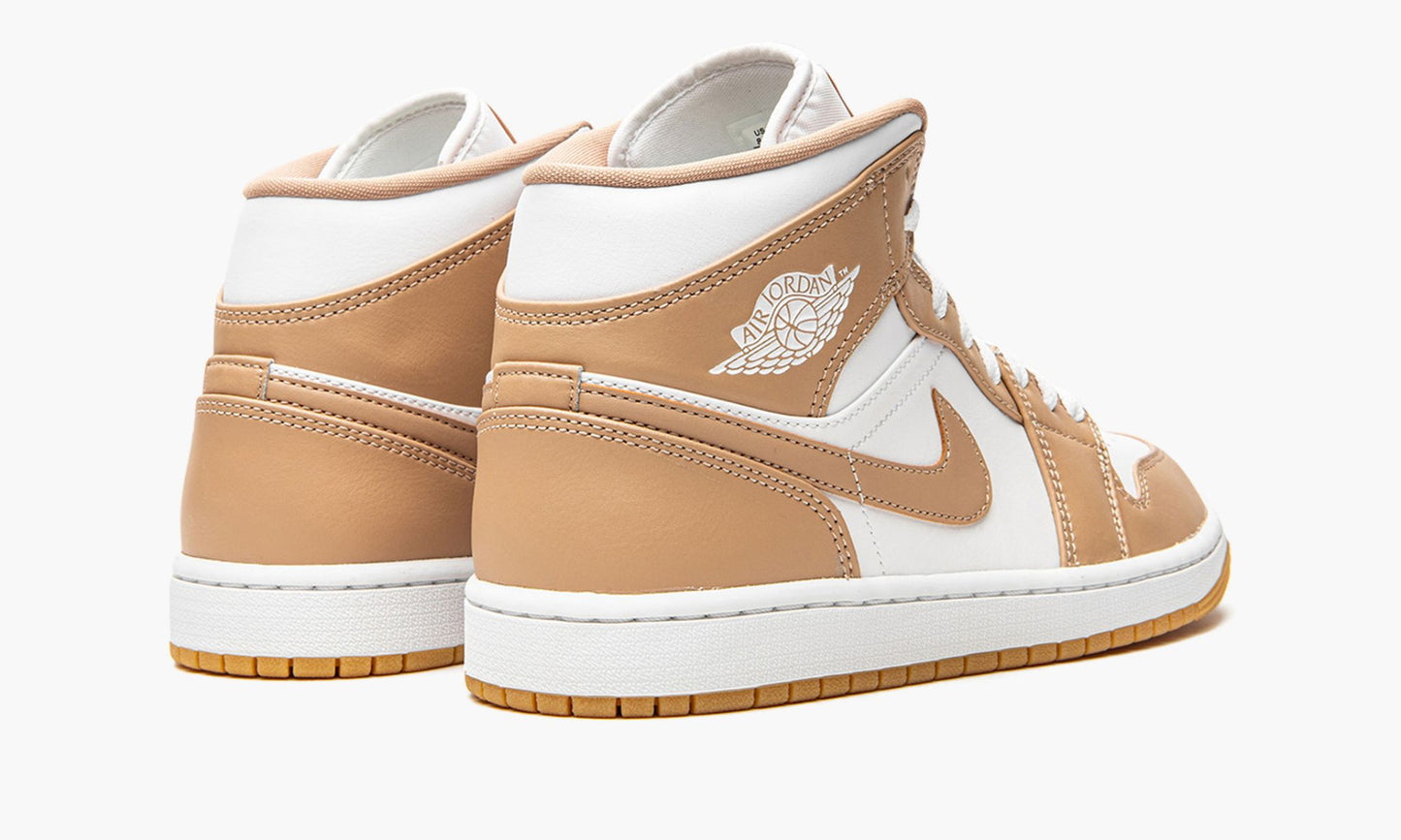Air Jordan 1 Mid Tan / Gum Sneakers - Cushioned Stride | Rotation Essential