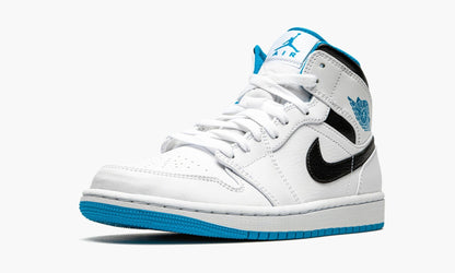 Air Jordan 1 Mid White / Laser Blue Sneakers - Modern Classic