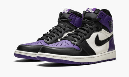 Air Jordan 1 Retro High OG Court Purple Sneakers - All-Day Comfort