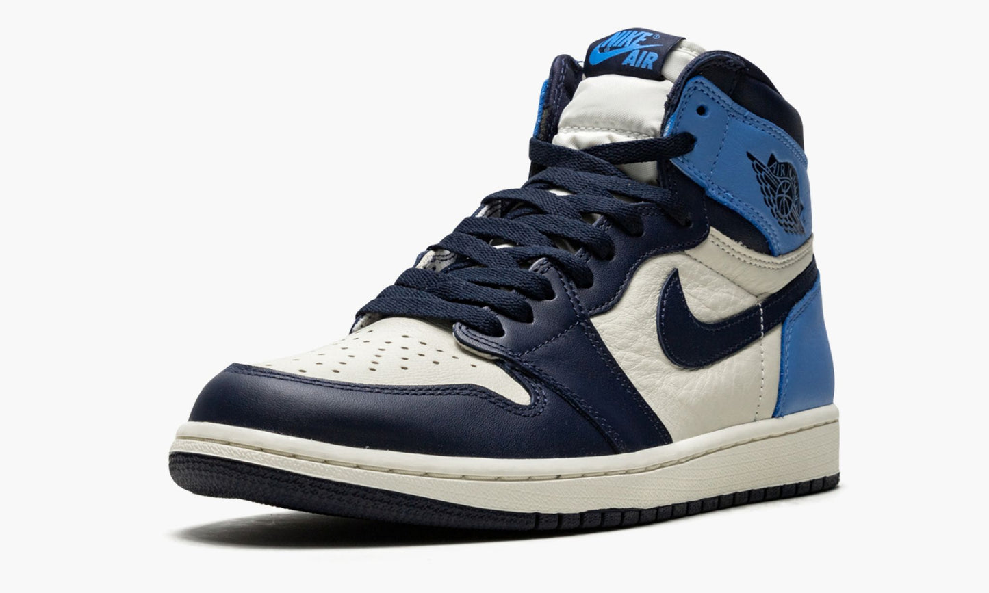 Air Jordan 1 Retro High OG Obsidian/University Blue Sneakers - Streetwear Ess...