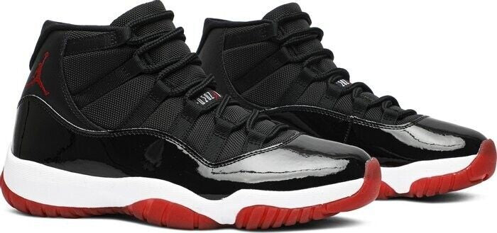 Air Jordan 11 Retro Bred Sneakers - Cushioned Stride | Sneakerhead Pick