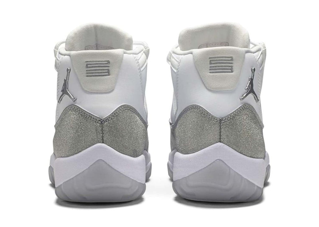 Air Jordan 11 Retro White Metallic Silver Womens Sneakers - Heritage Edition