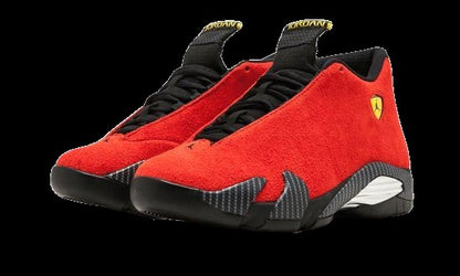 Air Jordan 14 Ferarir Red Sneakers - Performance Runner