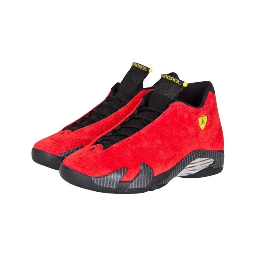 Air Jordan 14 Ferarir Red Sneakers - Performance Runner