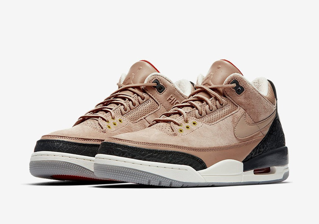 Air Jordan 3 JTH Bio Beige Suede Sneakers - Premium Sneaker