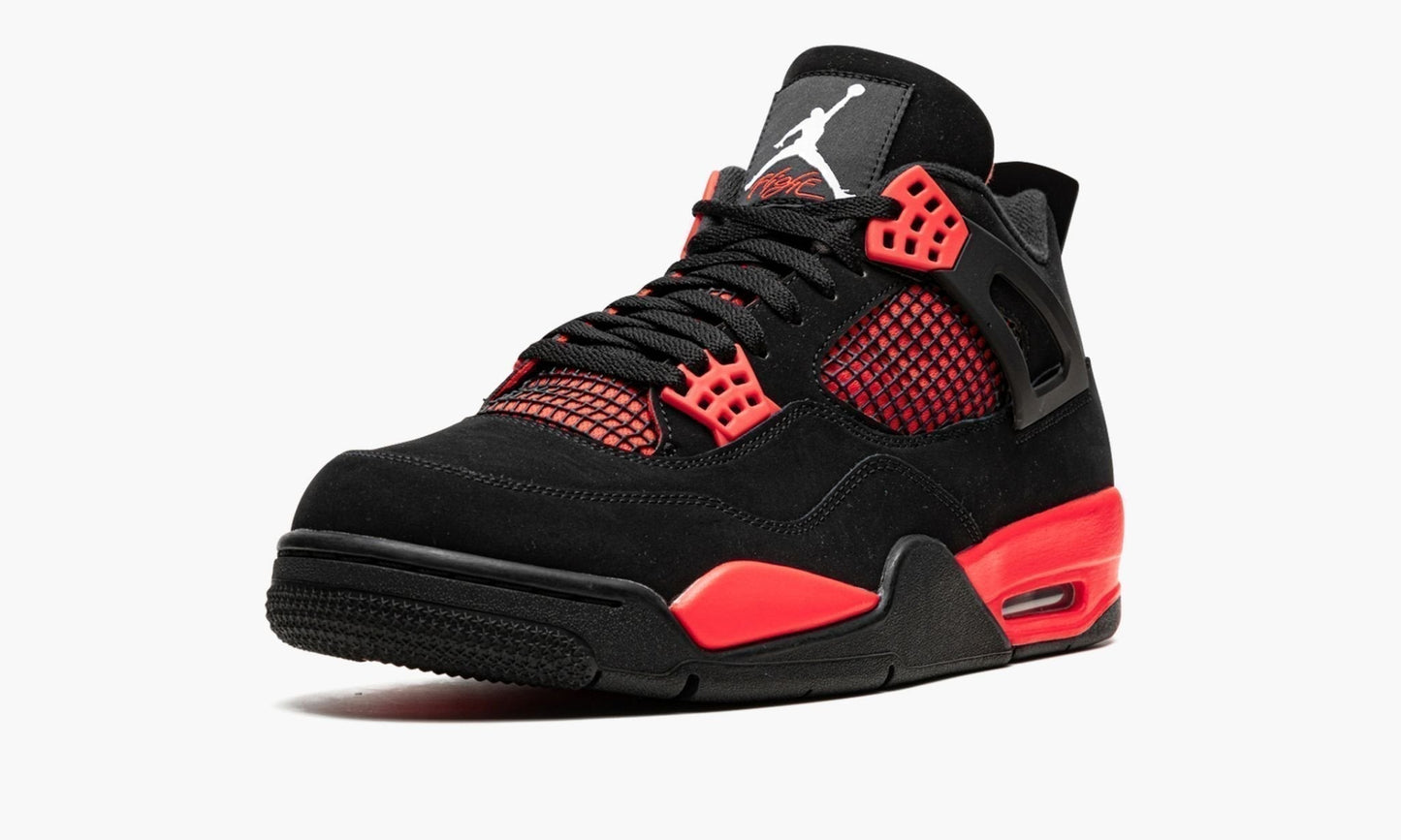 Air Jordan 4 Retro “Red Thunder” Sneakers - Cushioned Stride