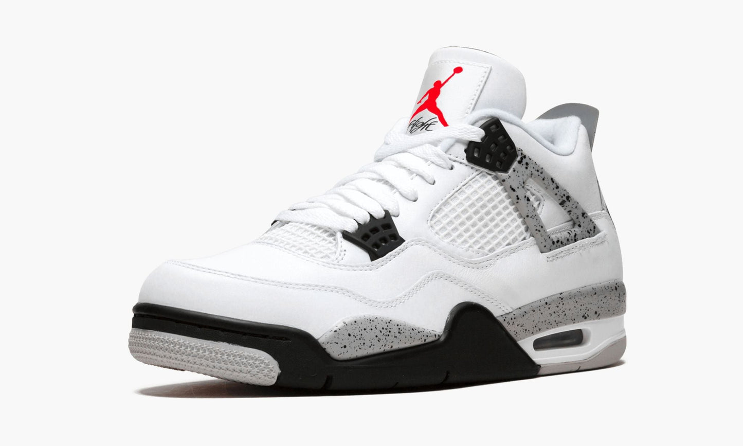 Air Jordan 4 Retro OG “White Cement” Sneakers - Cushioned Stride