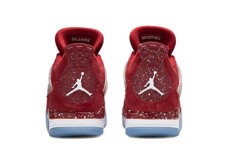 Air Jordan 4 Retro Oklahoma Sooners Sneakers - Signature Series