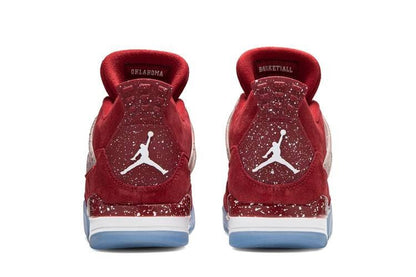 Air Jordan 4 Retro Oklahoma Sooners Sneakers - Signature Series