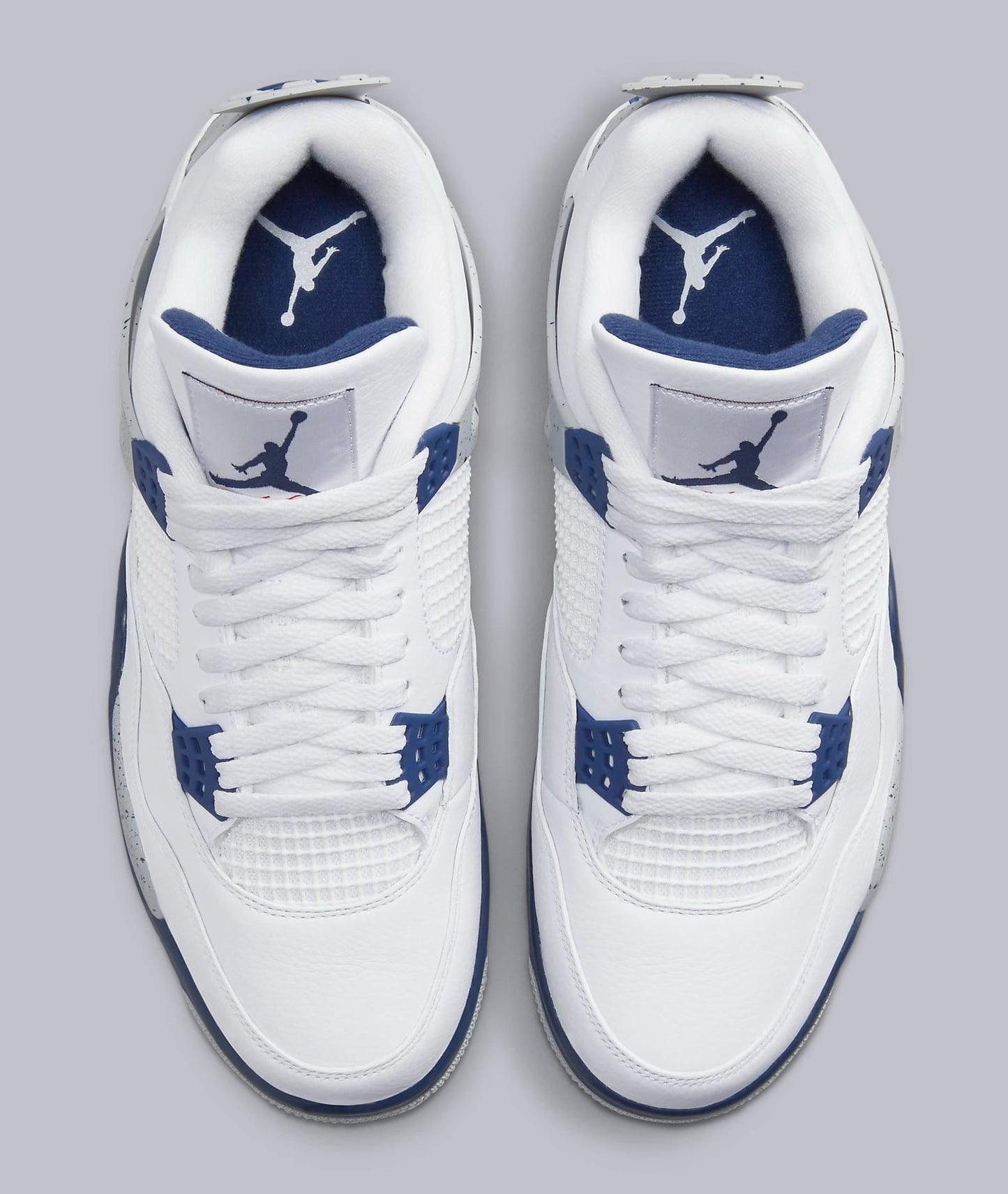 Air Jordan 4 Retro White Midnight Navy Sneakers - Elite Edition