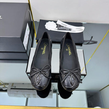CC 2026 Cambon Ballet Flat Quilted Calfskin