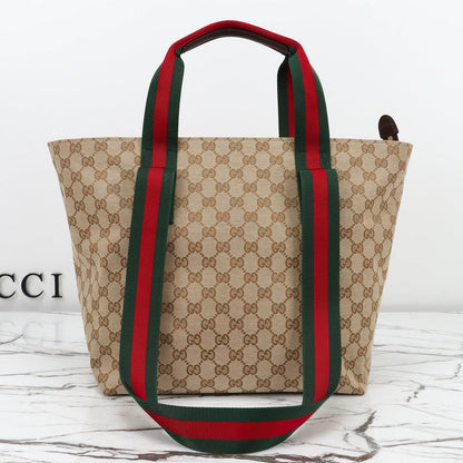 Gucci 2026 Tote Bag 29cm Brown Canvas