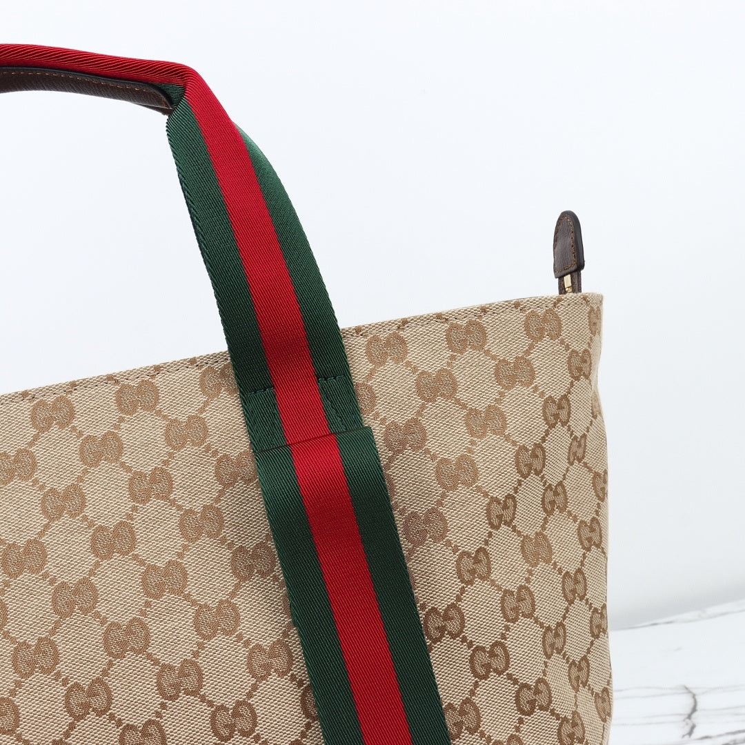 Gucci 2026 Tote Bag 29cm Brown Canvas