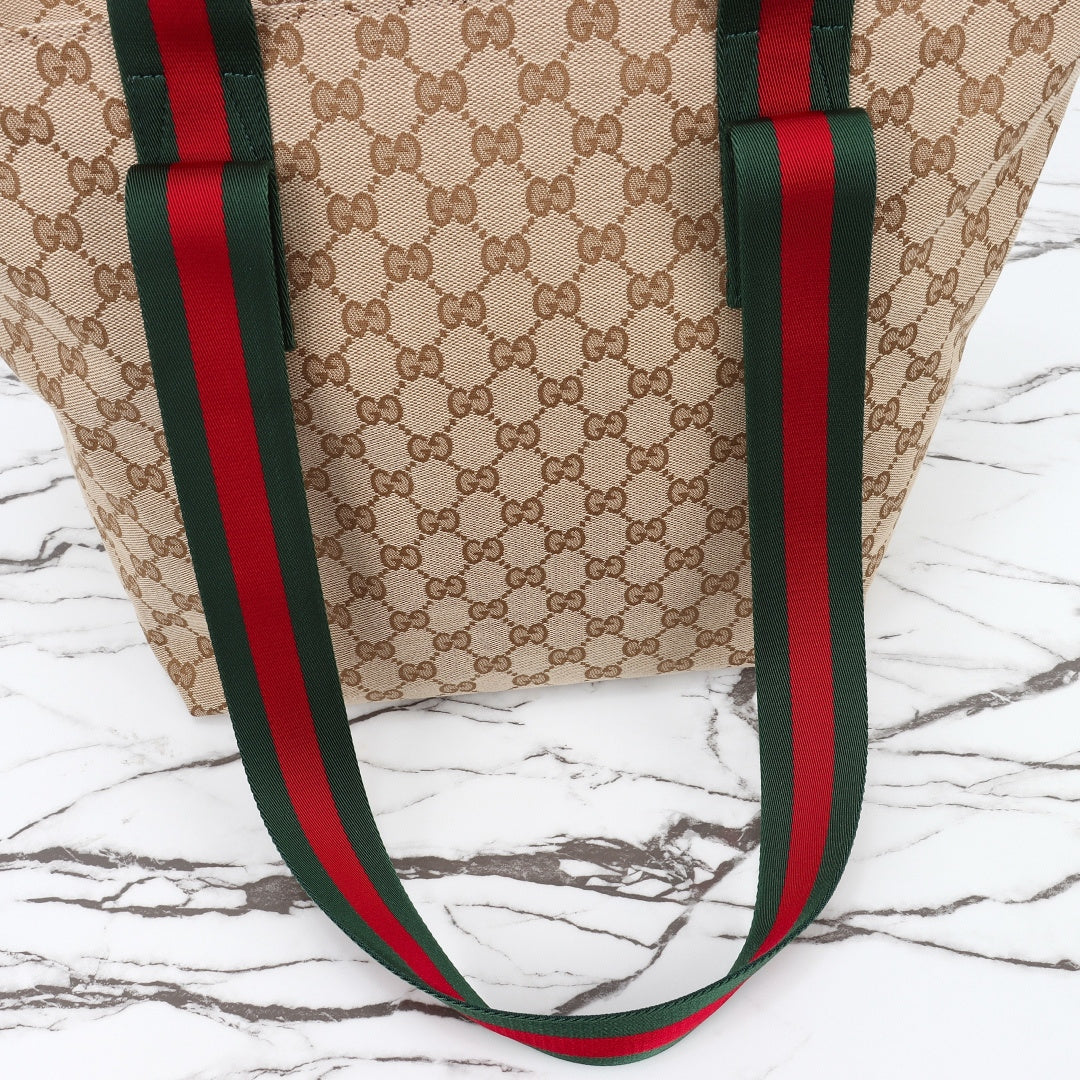 Gucci 2026 Tote Bag 29cm Brown Canvas