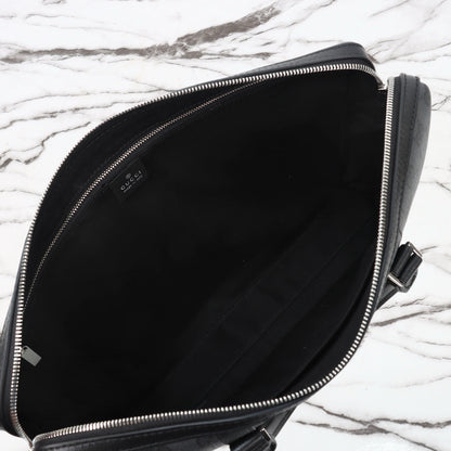 Gucci 2026 Mega Web Trademark Briefcase 38cm Canvas Leather