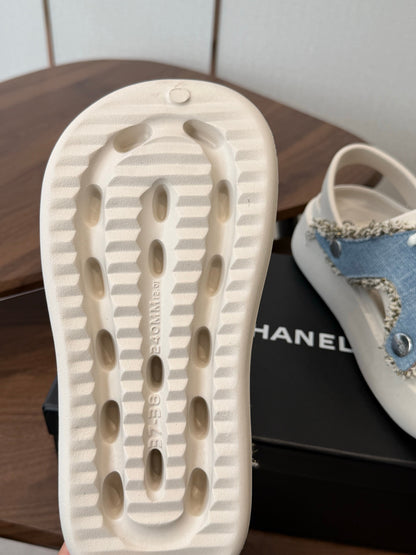 Chanel 2026 Platform Sandals Original Rubber Tweed 833954