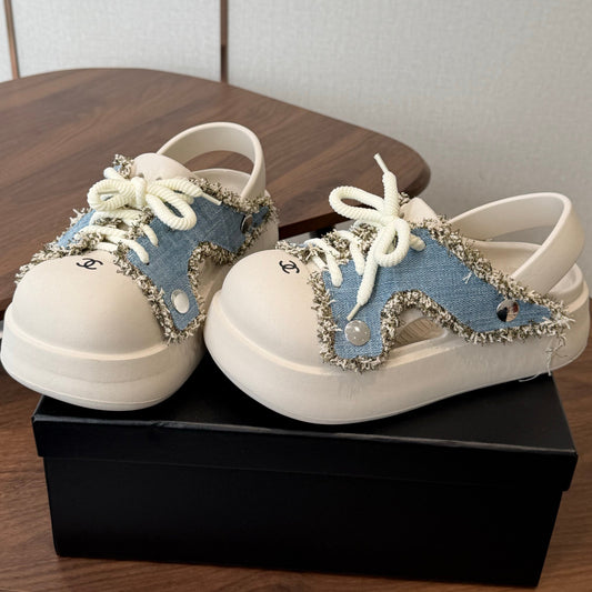 Chanel 2026 Platform Sandals Original Rubber Tweed 833954