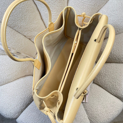 Chanel 2026 Shopping Bag 43cm Yellow Grained Calfskin 286312