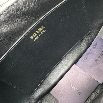 Prada 2026 Large Demi-Lune Shoulder Bag 42cm Calfskin
