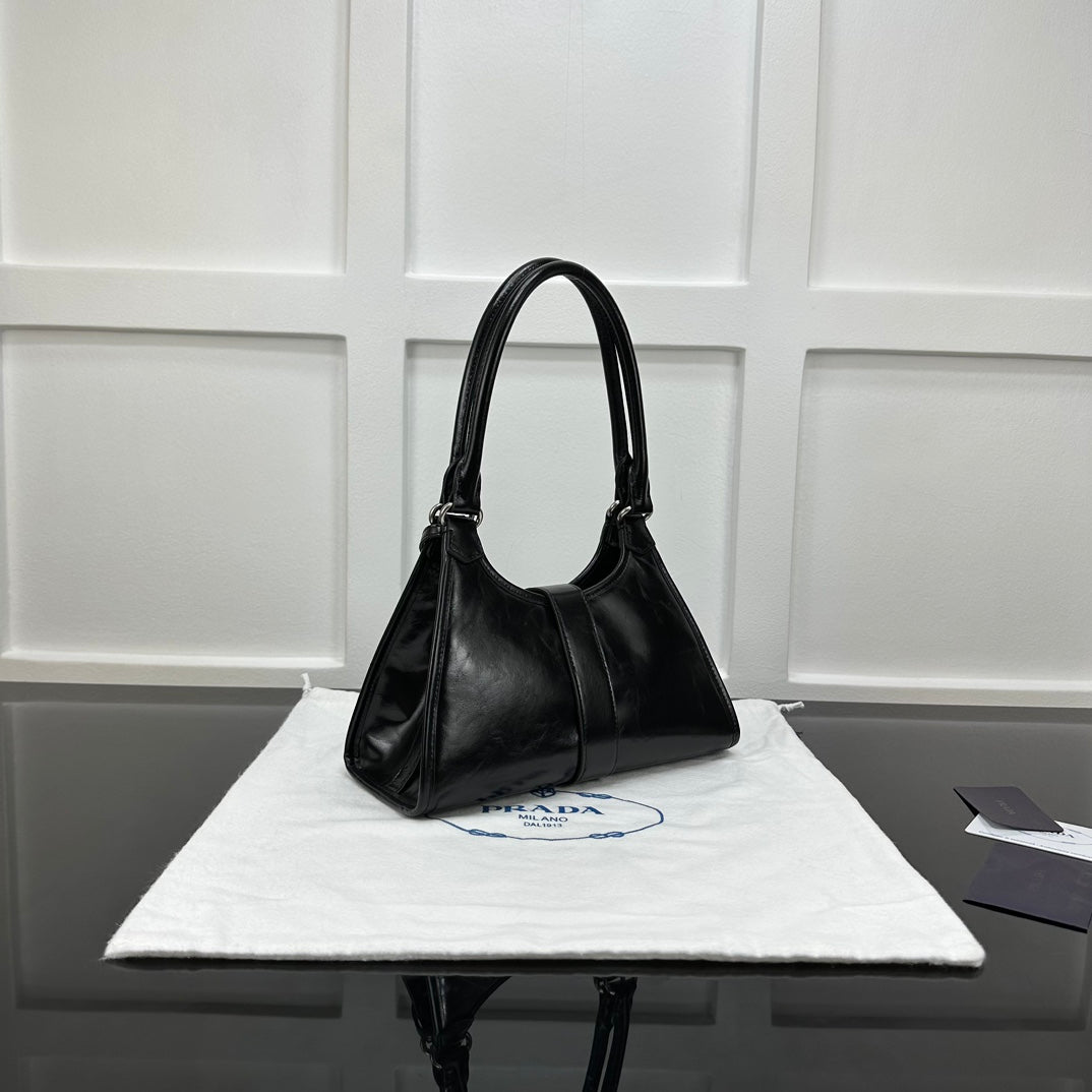Prada 2026 Soft Lux Medium Tote Bag 26cm Patent Calfskin