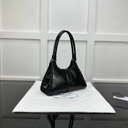 Prada 2026 Soft Lux Medium Tote Bag 26cm Patent Calfskin