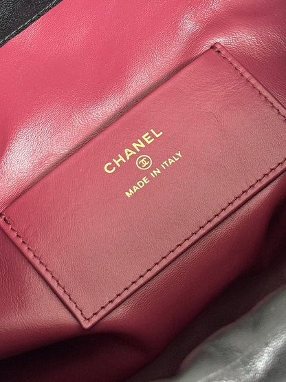 Chanel 2026 Lucky Bag 22cm Black Sheepskin