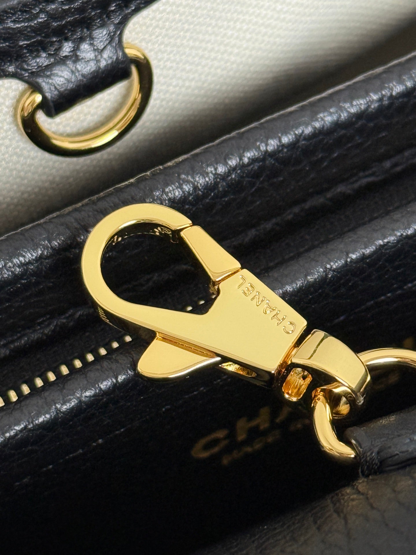 Chanel 2026 Urban Essential East West Bag 31cm Black Beige Suede Leather