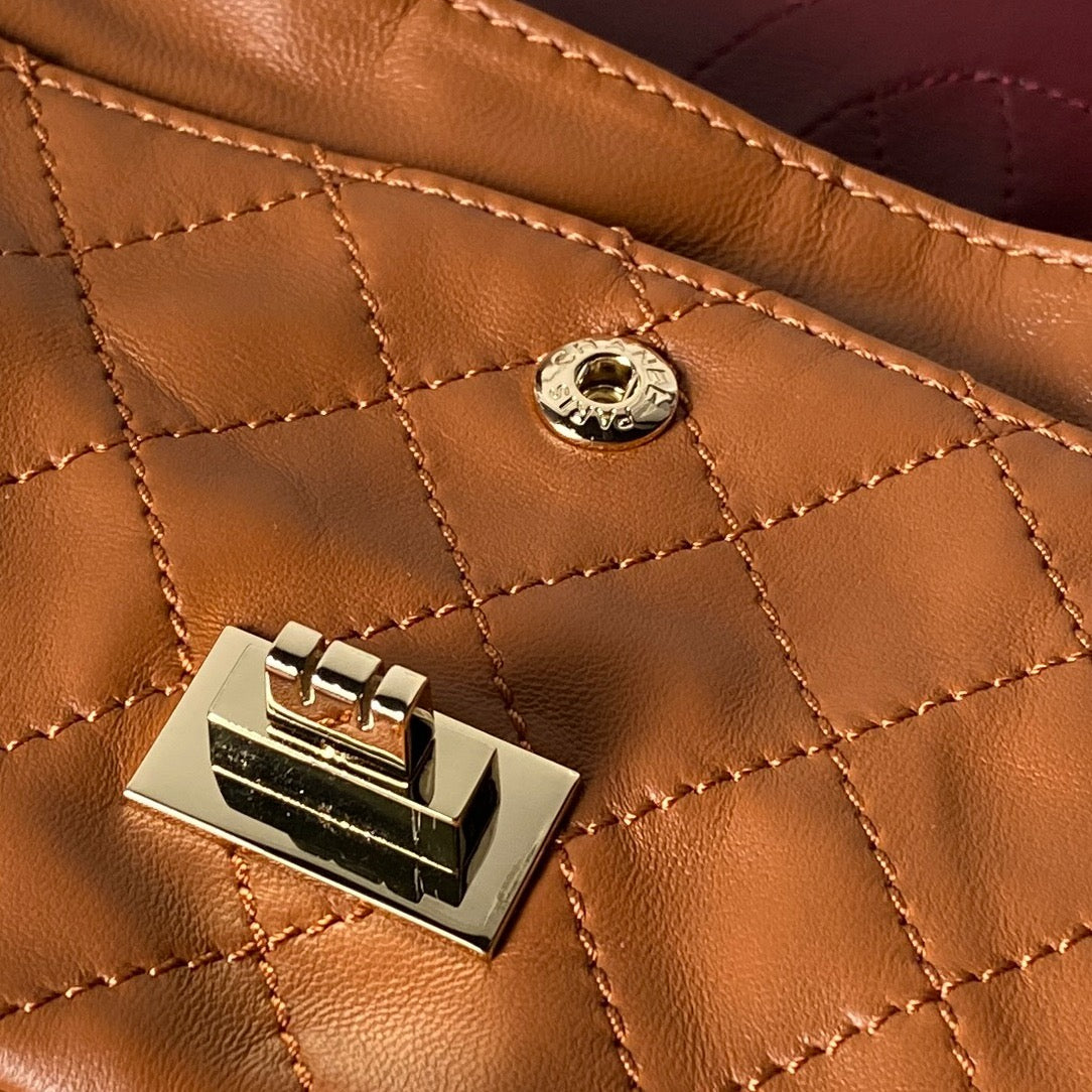 Chanel 2026 2.55 Bag 24cm Brown Calfskin 367737