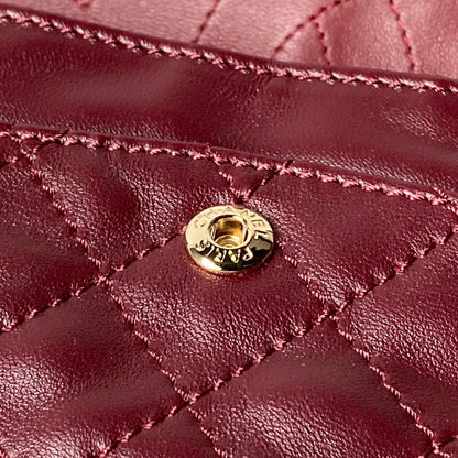 Chanel 2026 2.55 Bag 24cm Burgundy Calfskin 367736