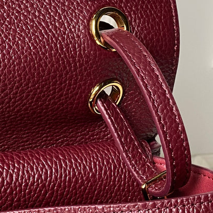 Chanel 2026 Maxi Bag 32cm Burgundy Calfskin Gold Hardware