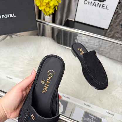 CC 26 Mule Black Suede Calfskin 3608718