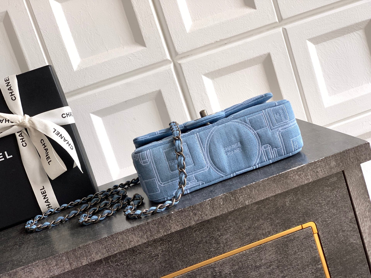 Chanel 2026 Flap Bag 20cm and 25cm Blue Denim Leather