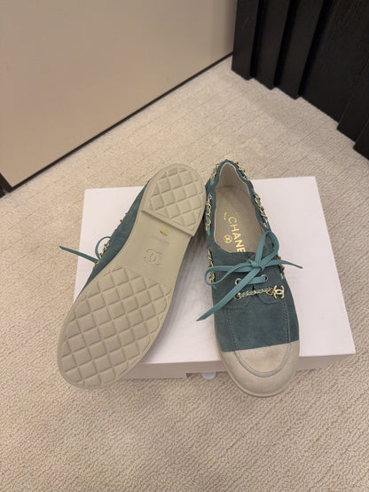 CC 26 Mocassin Loafer Blue Suede 588897